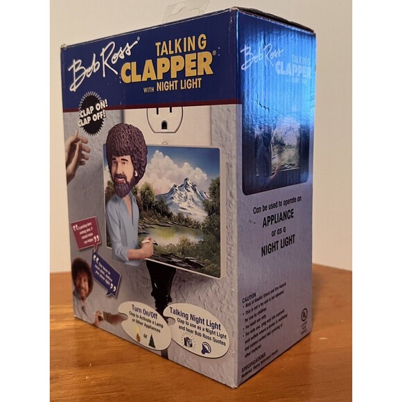 Bob Ross Talking Clapper Sound Activated Switch Clap x3 for Bob Night Light! - Picture 3 of 6